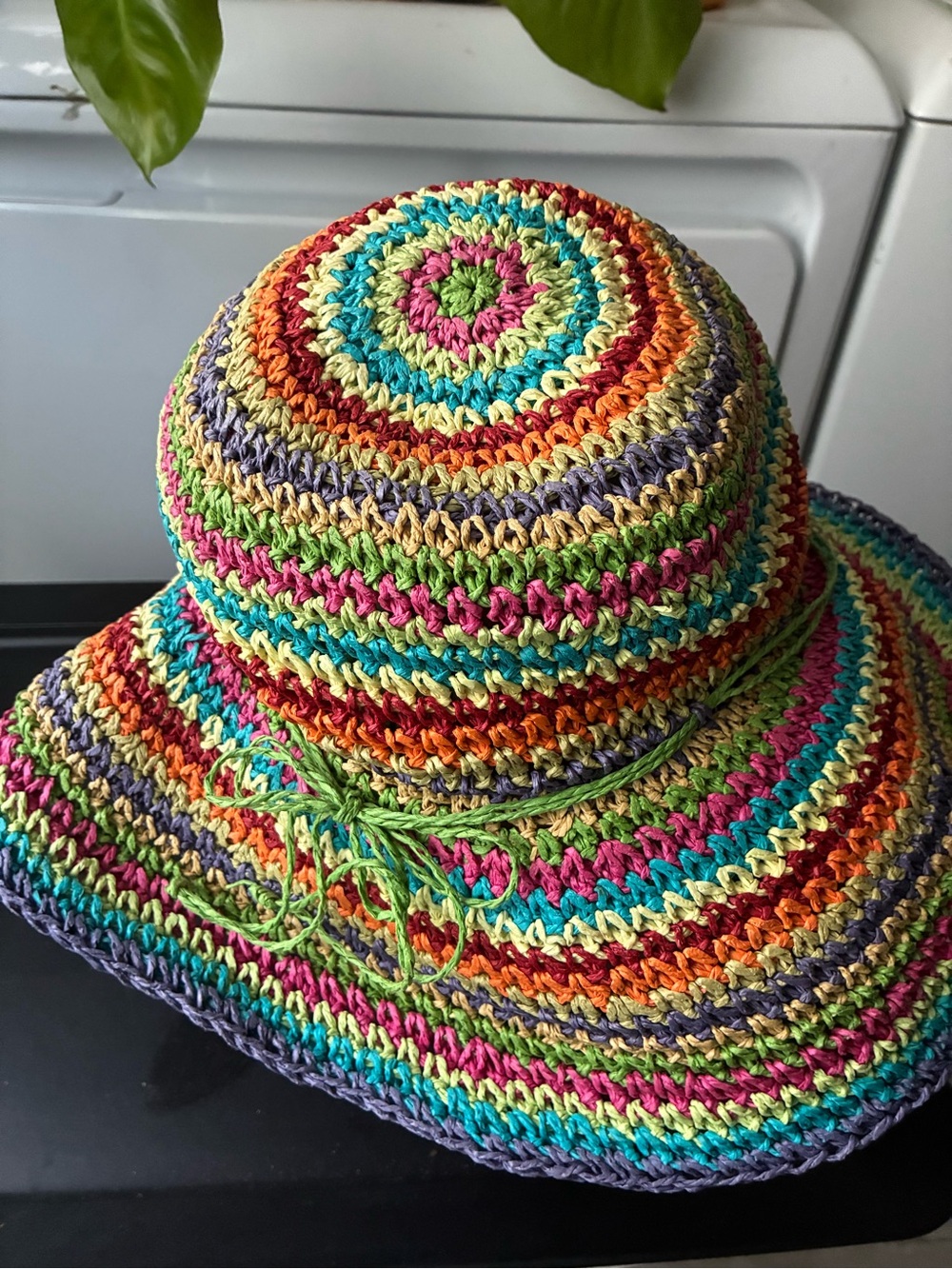 Multicolor Crochet Sun Hat - Women Accessories
